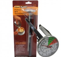 Milk Jug Thermometer, Long (210mm) with clip – Clean Machine